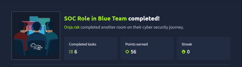 SOC Role in Blue Team